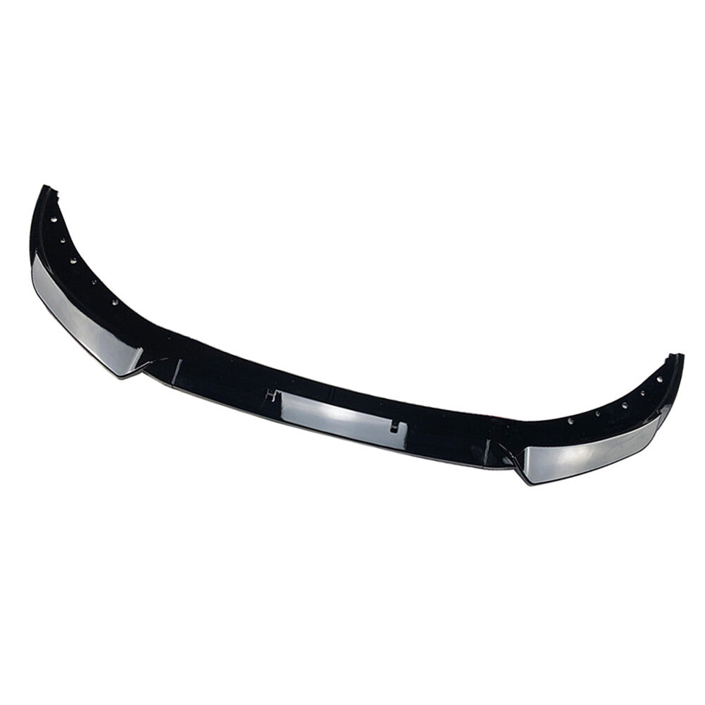 BMW 5 Series F10 SE LCI (2014-2017) Front Lip | Splitter | Gloss Black ABS | Fits only Original Bumper | Adhesive