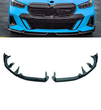BMW 5 Series G60/G68 (2024+) AERO Front Lip | Two-Piece | Gloss Black ABS | Adhesive