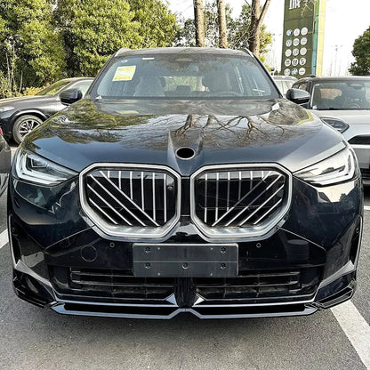 BMW X3 G45 M Performance (2024+) Front Lip | Four-Piece | Gloss Black ABS | Adhesive