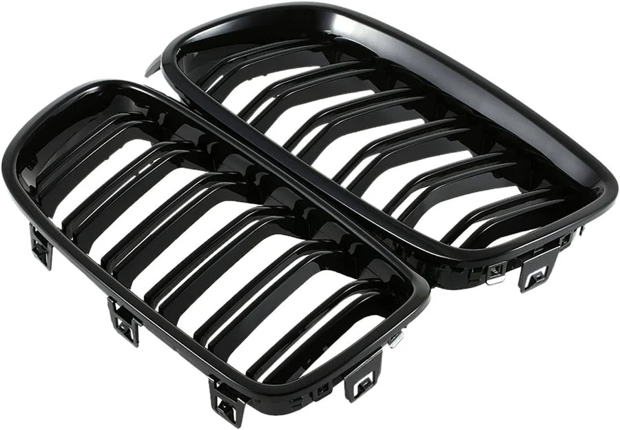 BMW 3 Series F30 (2012-2018) Front Grille | Two-Piece | Gloss Black ABS | Adhesive