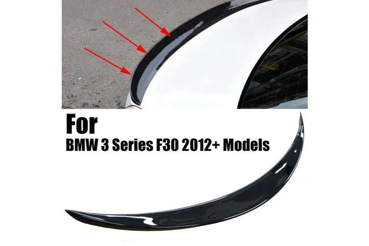 BMW 3 Series F30 M3  (2012-2018) Rear Spoiler | Gloss Black ABS | Adhesive