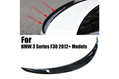 BMW 3 Series F30 M3  (2012-2018) Rear Spoiler | Gloss Black ABS | Adhesive