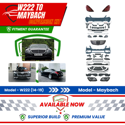 2019 Mercedes-Maybach S-Class W222 Body Kit Glossy Black | Carteil